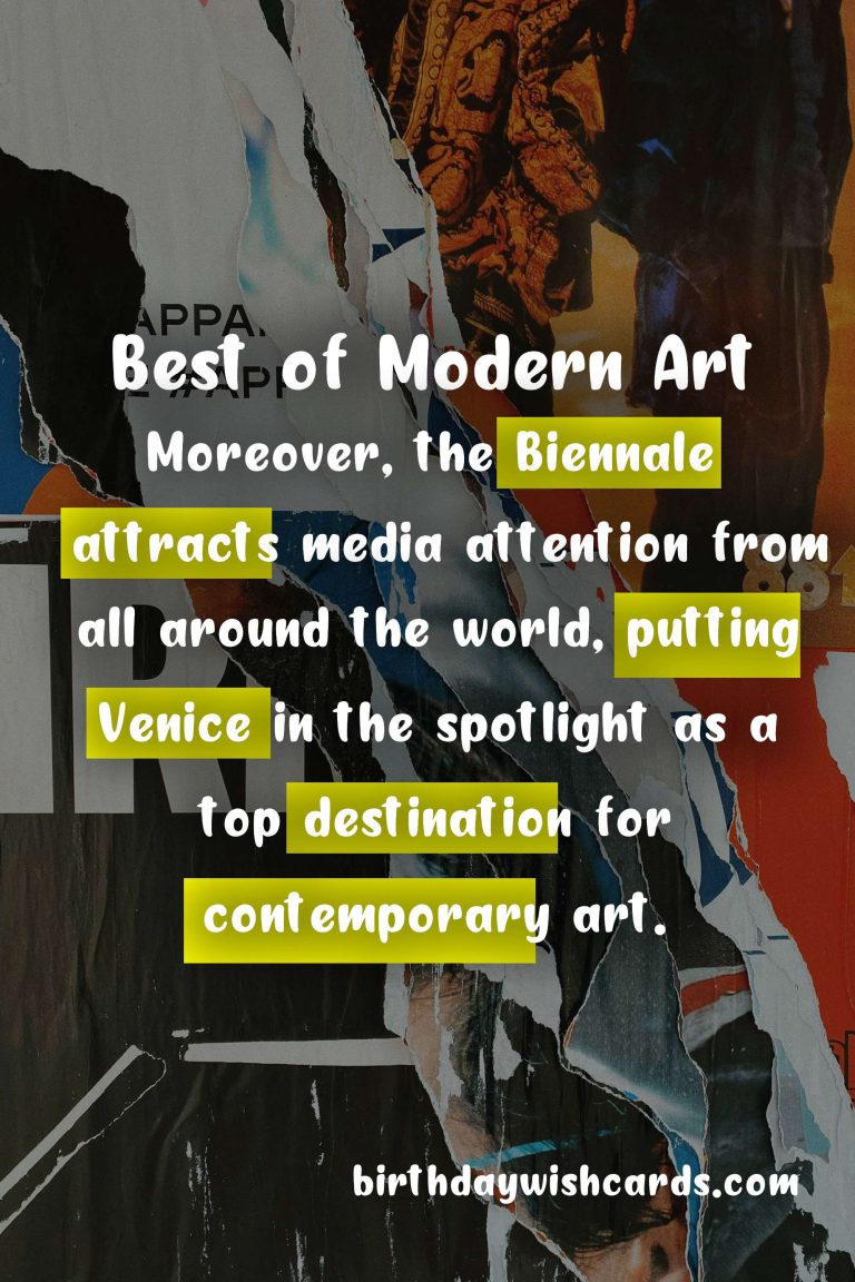 Experience the Best of Modern Art at Biennale di Arti Visive in Venice: May – November