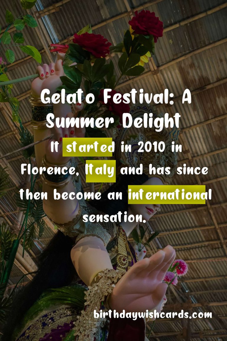 Gelato Festival: May – September