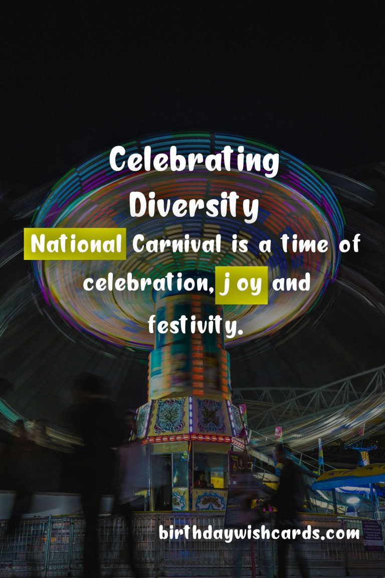 National Carnival – July – August