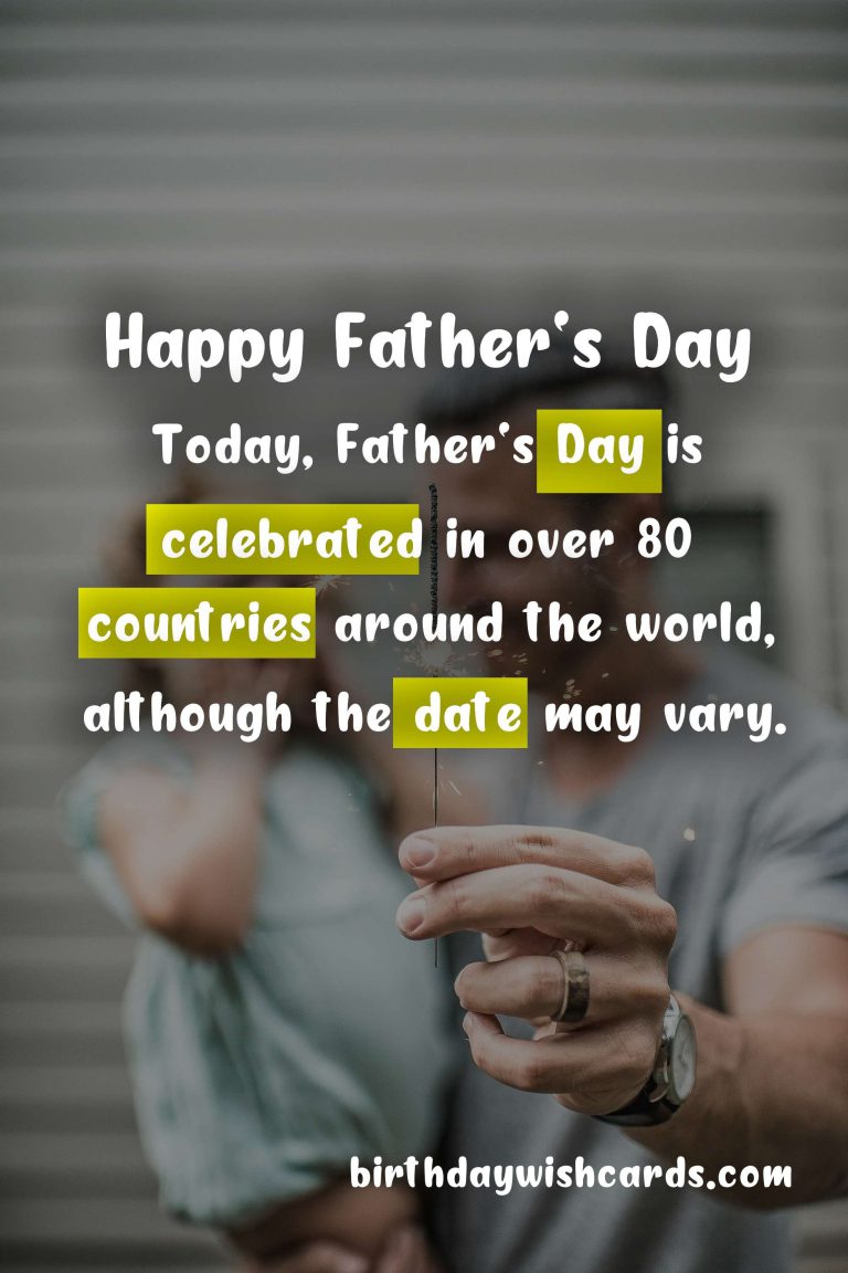 The Importance of Celebrating Father’s Day on the Second Sunday in June