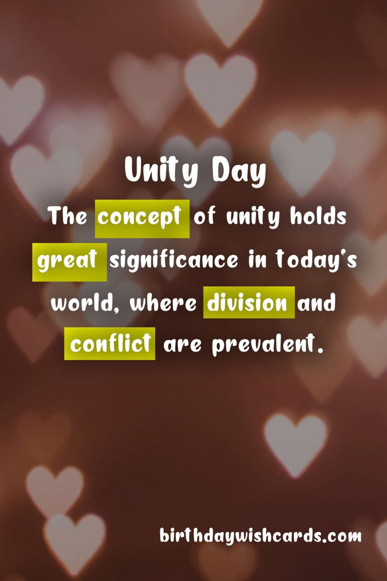 December 22: Unity Day Observed