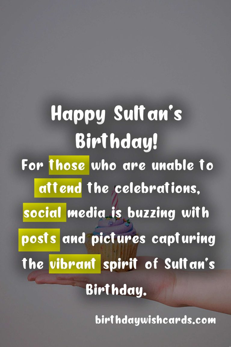 Celebrate Sultan’s Birthday with Us on 15 July!