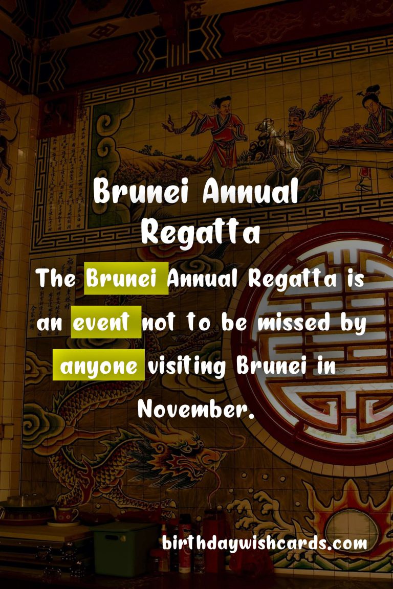 Experience the Excitement of the Brunei Annual Regatta in November