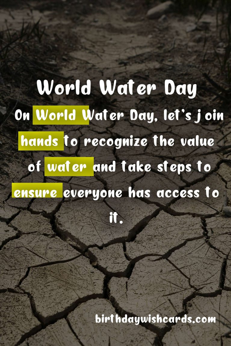 World Water Day: Celebrating Our Most Precious Resource