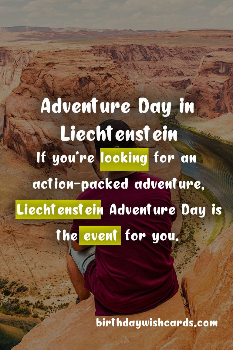 Liechtenstein Adventure Day – Last Sunday in August