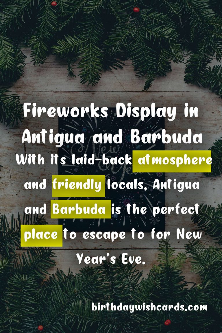 New Year’s Eve Fireworks in Antigua and Barbuda