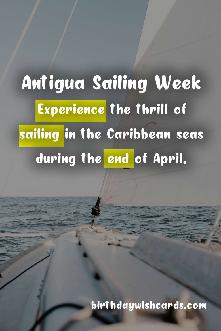 Experience the Thrill and Excitement of Antigua Sailing Week