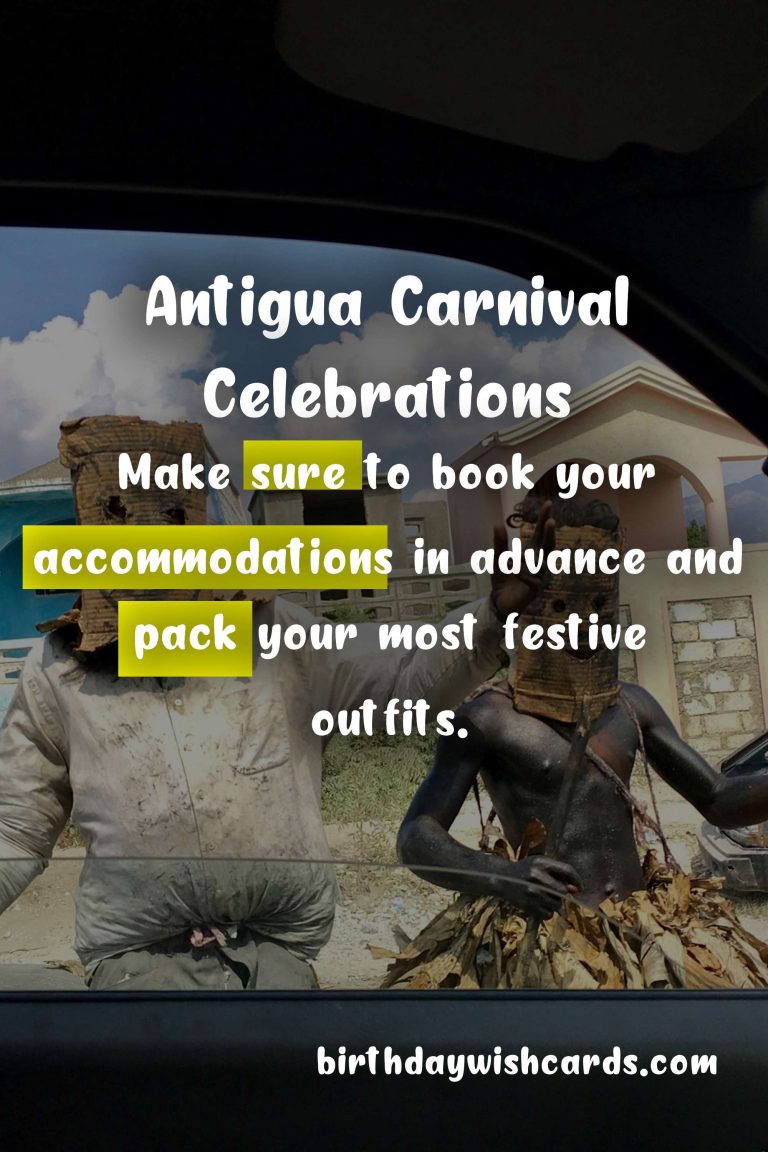 Experience the Vibrant Celebrations at Antigua Carnival (August 1-7)