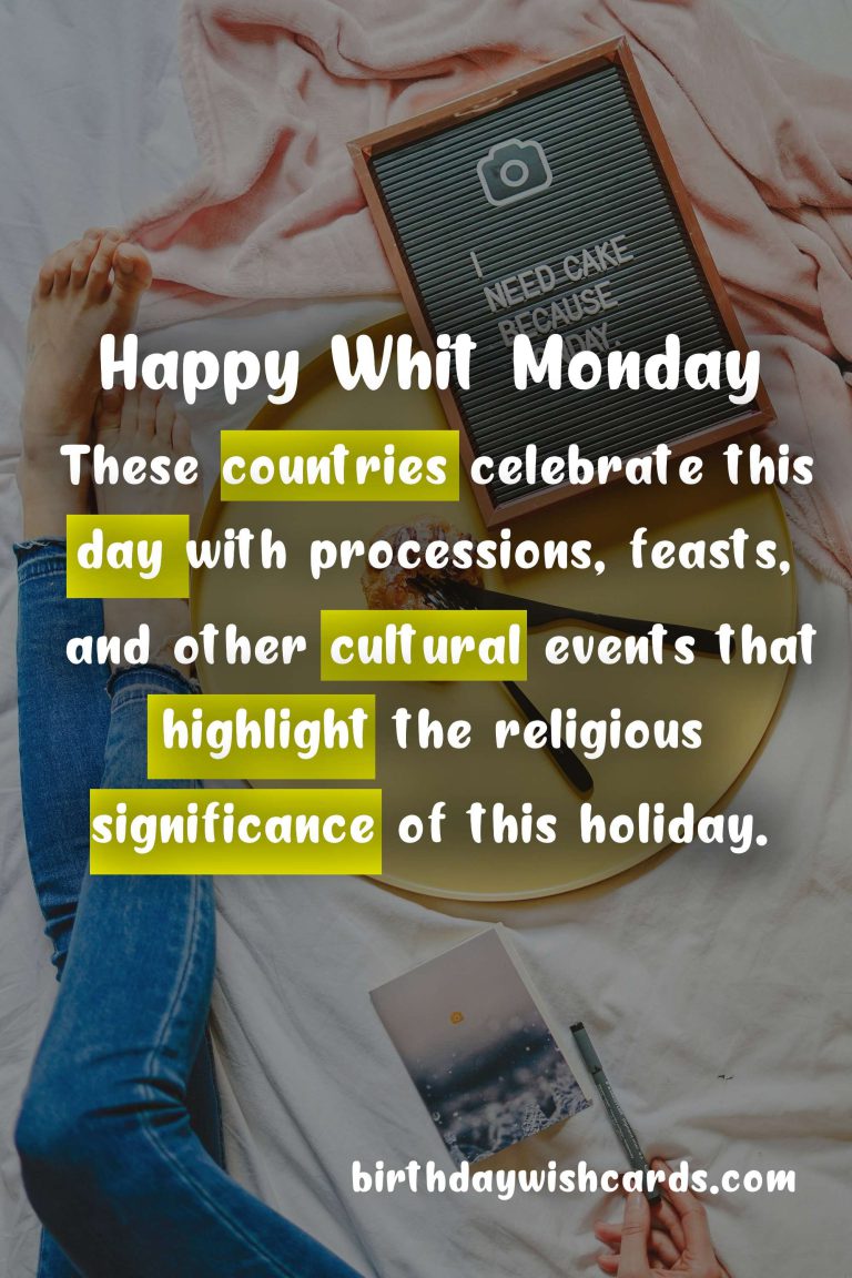 The Significance of Whit Monday and How it is Celebrated