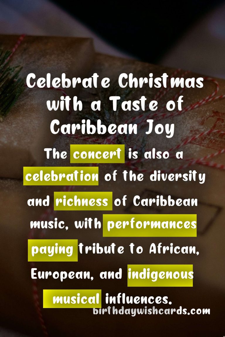 Experience Caribbean Joy at the Annual Christmas Morning Concert on December 25