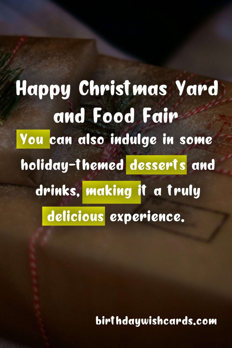 Have a jolly time at the North Sound Christmas Yard & Food Fair this December!