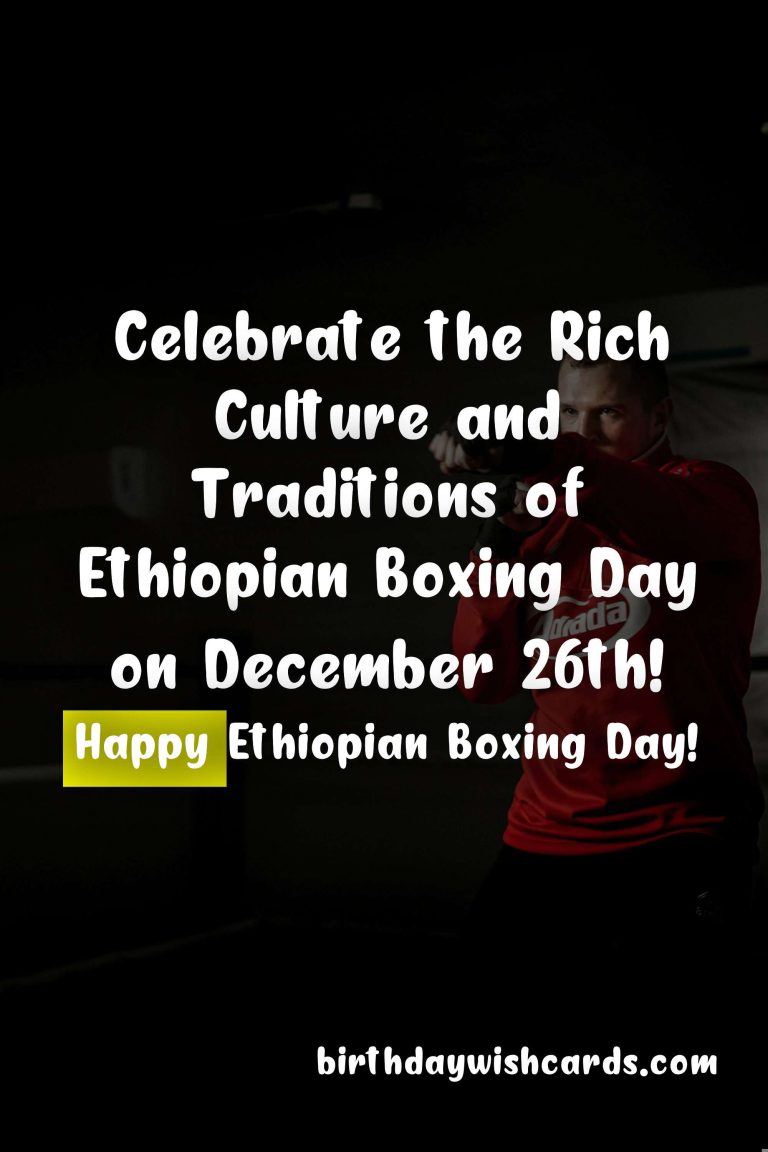 Celebrate Ethiopian Boxing Day on December 26!