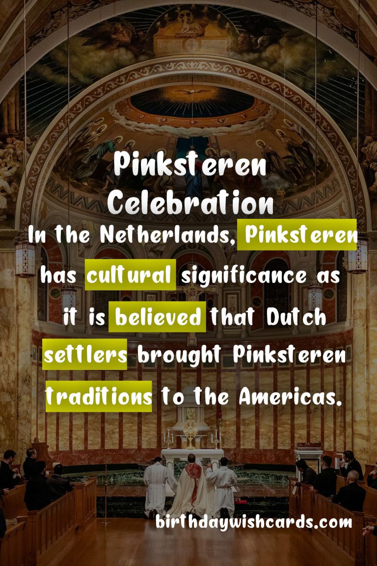 Pinksteren – Varies between May and June