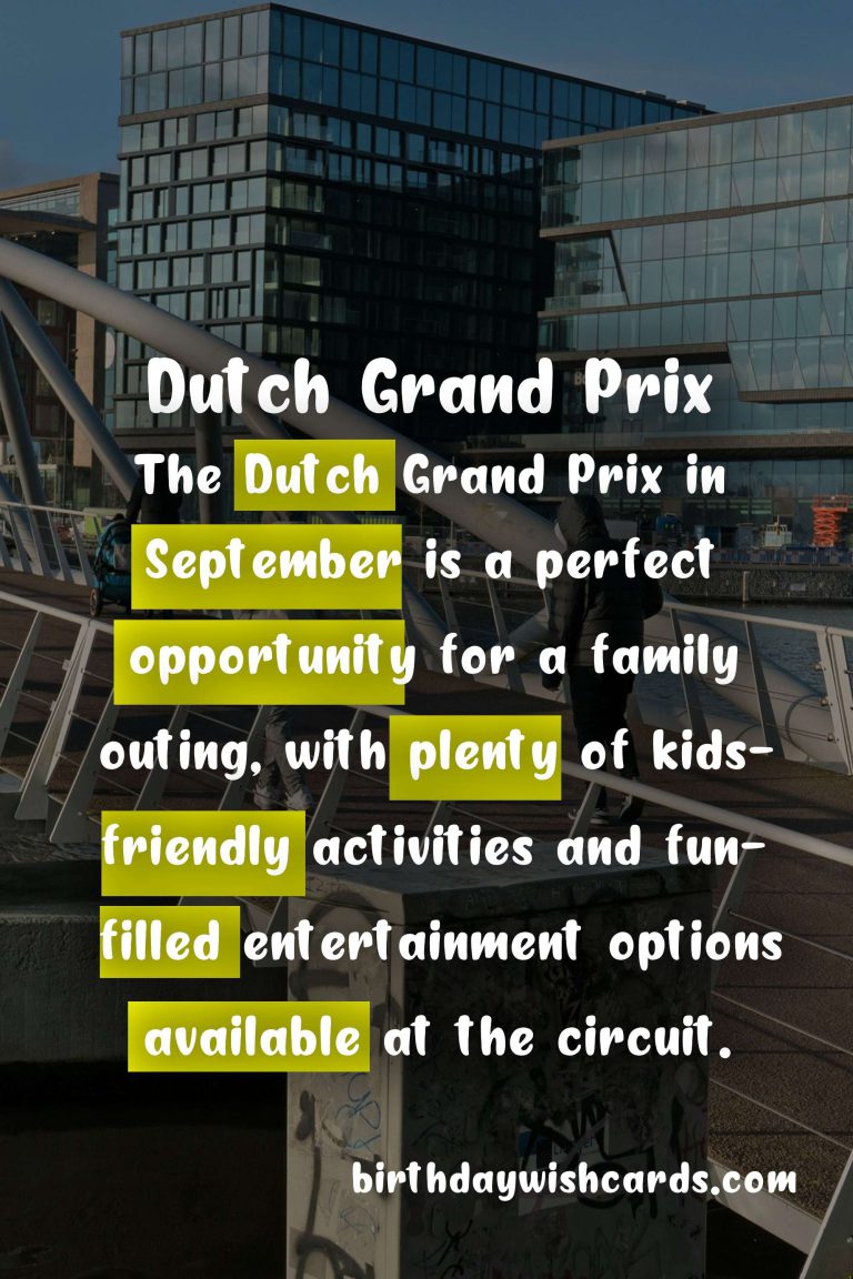 Experience the Thrill of Dutch Grand Prix in September
