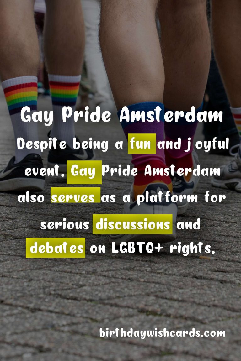 Gay Pride Amsterdam - August: A Celebration of Love and Acceptance