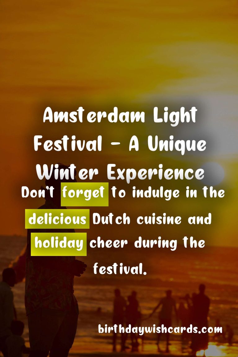 Experience Amsterdam Light Festival - November/January