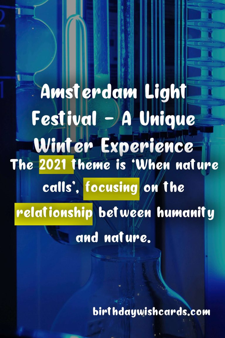 Experience Amsterdam Light Festival – November/January