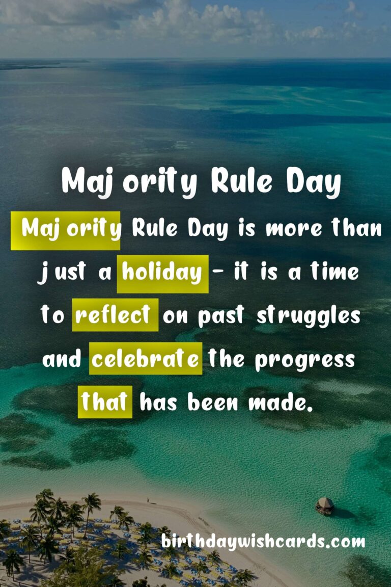 Celebrating Majority Rule Day: January 10