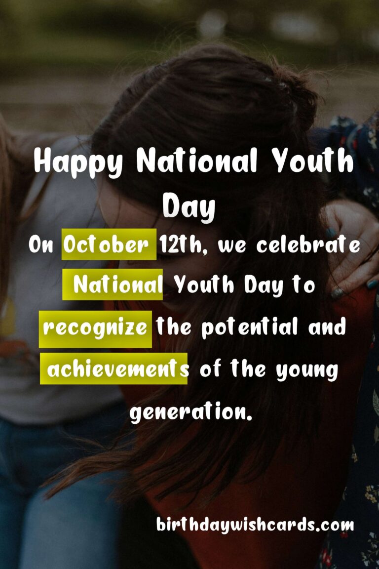 Celebrate National Youth Day on October 12