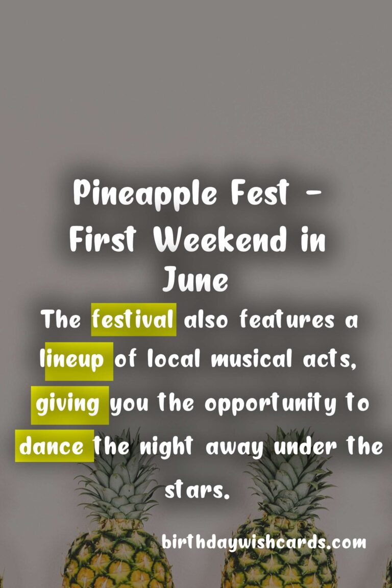 Pineapple Fest: A Fun-Filled Celebration of Summer’s Favorite Fruit