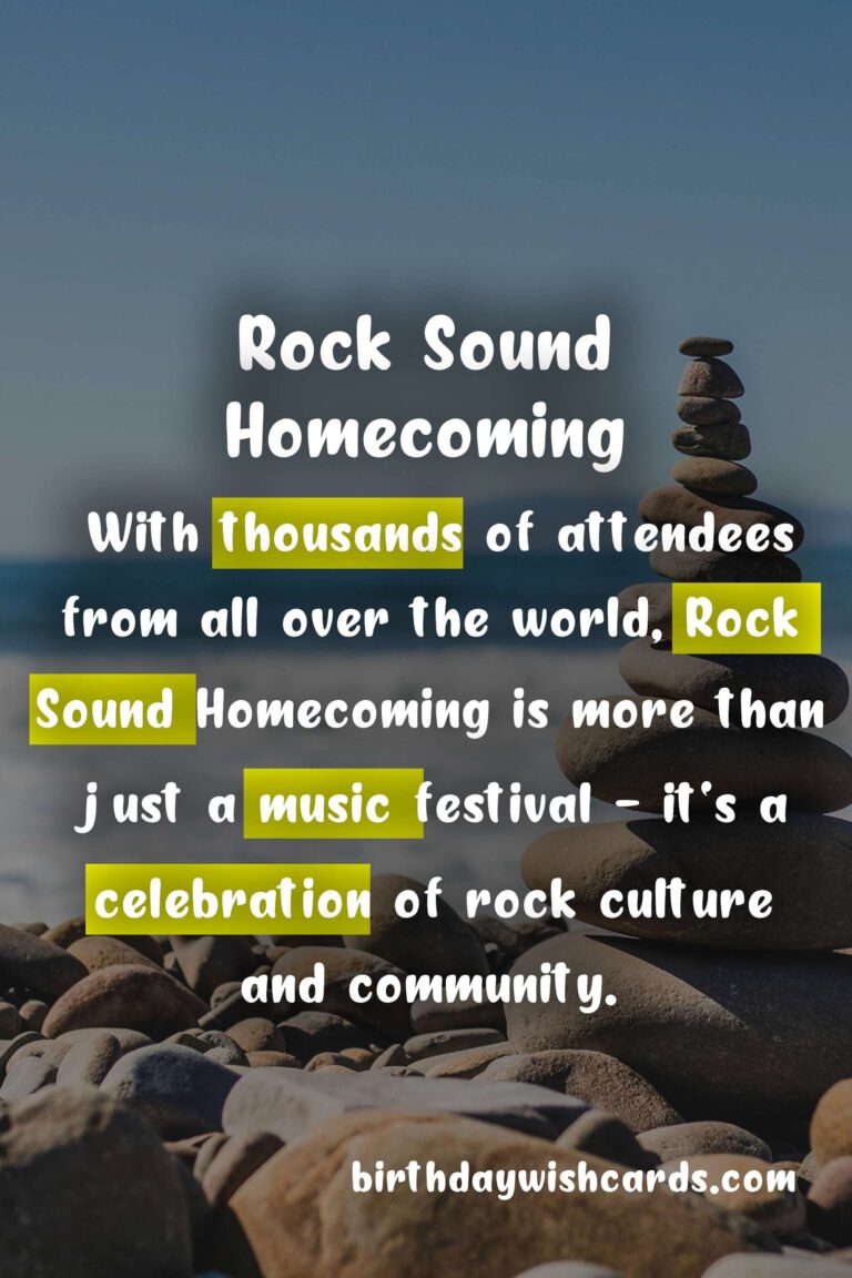Rock Sound Homecoming – First Weekend in June