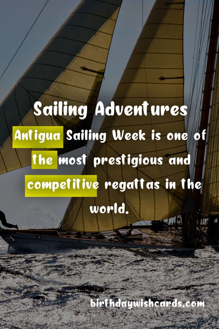 Sailing Adventures: Experiencing Regattas on Various Islands Throughout the Year