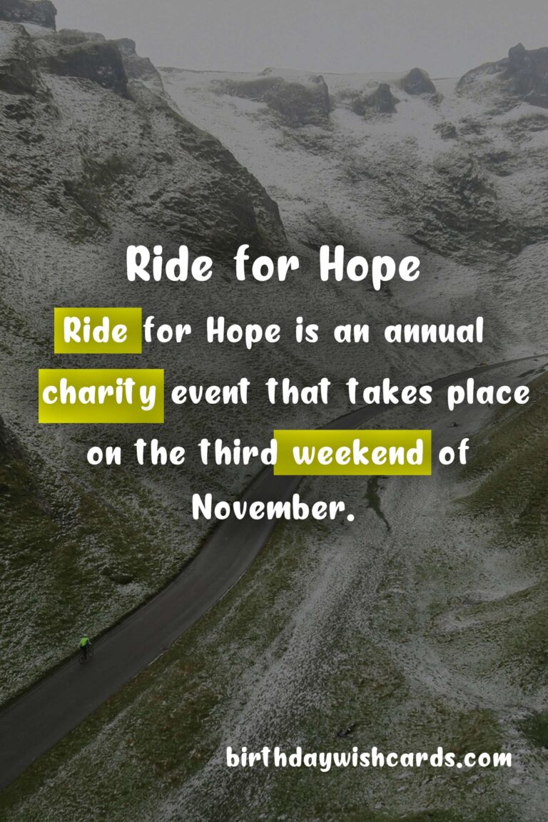 Ride for Hope – A Cause to Bring Hope and Change Lives