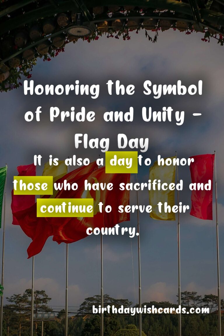 Flag Day - January 6: Celebrating the Symbol of Unity and Pride