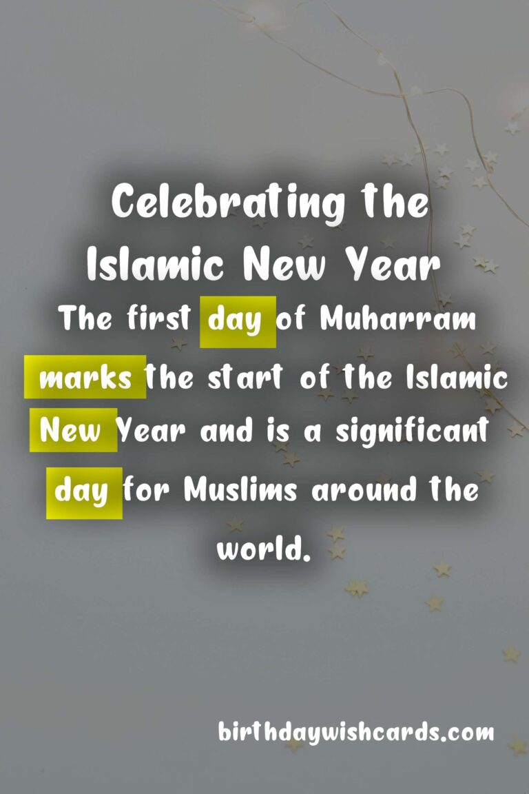 Celebrating the Islamic New Year – The 1st Day of Muharram