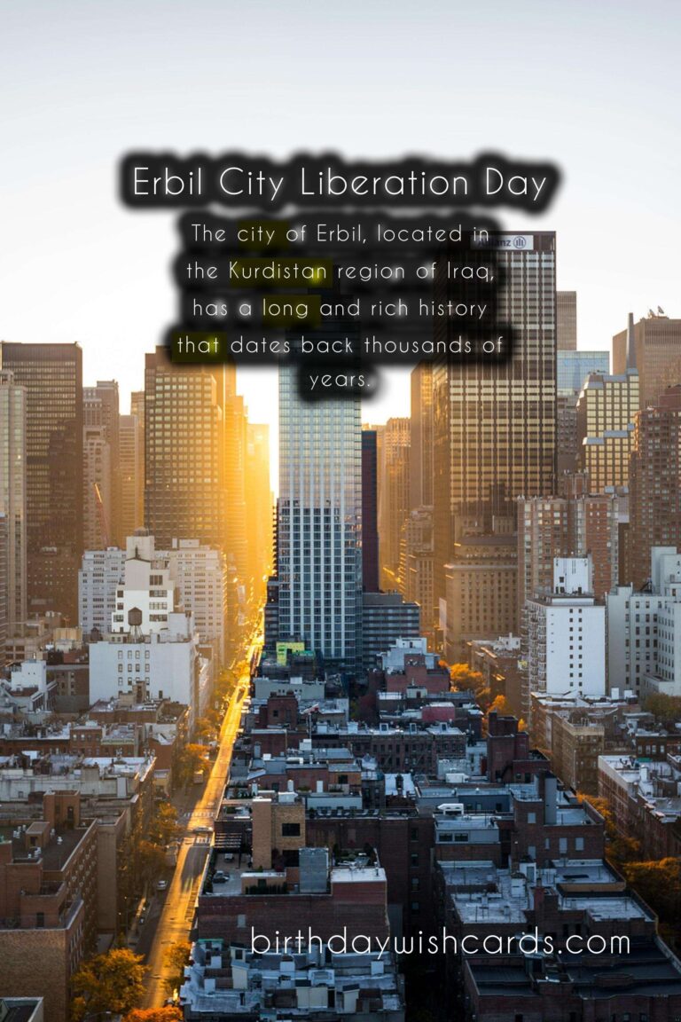 Erbil City Liberation Day: A Celebration of Freedom and Unity