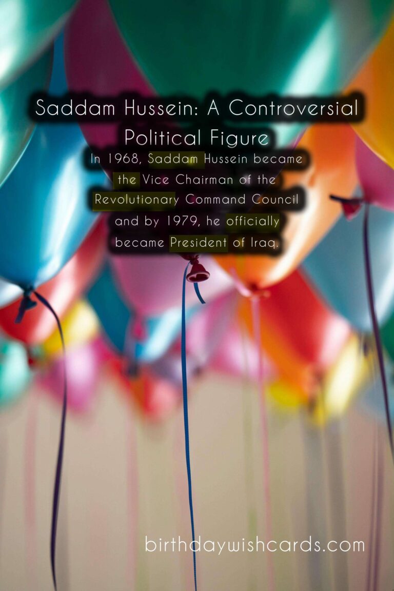 Saddam Hussein's Birthday - April 28