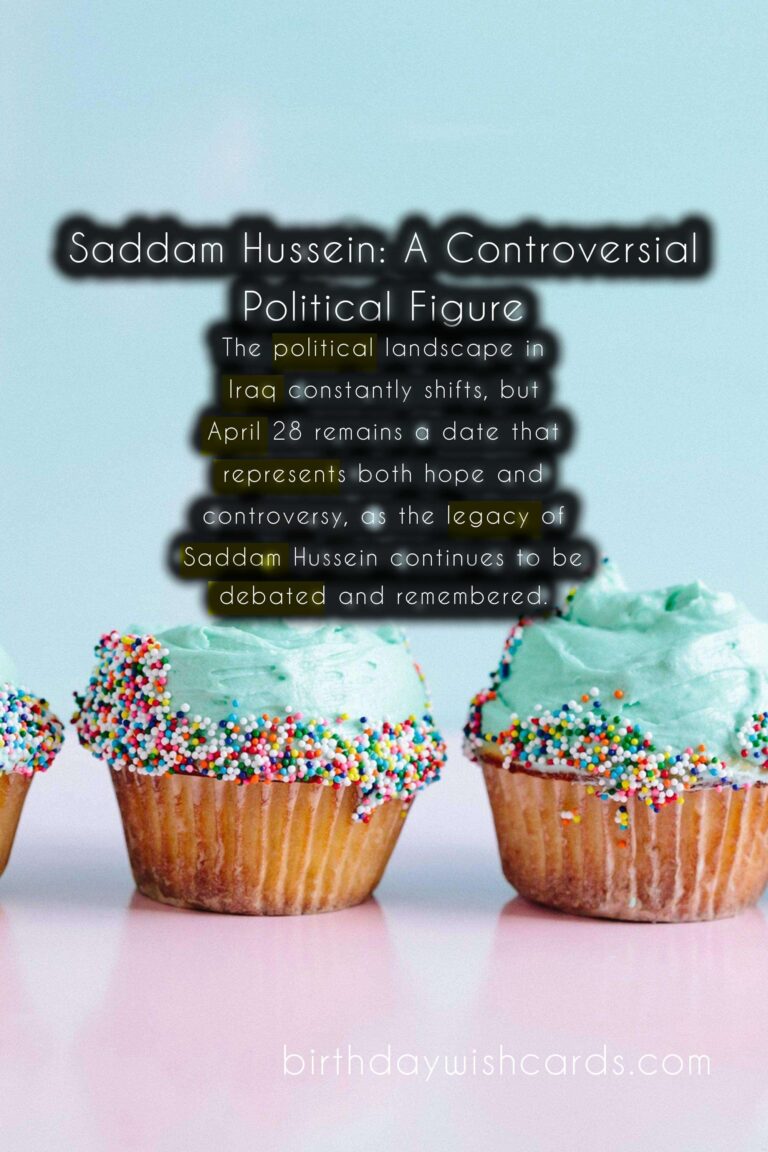 Saddam Hussein's Birthday - April 28