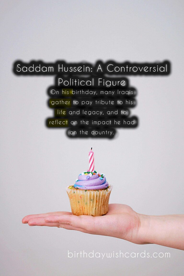 Saddam Hussein's Birthday - April 28