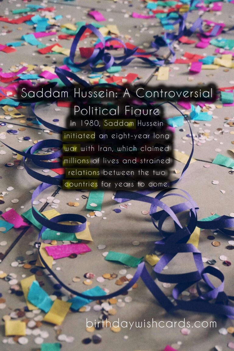 Saddam Hussein's Birthday - April 28