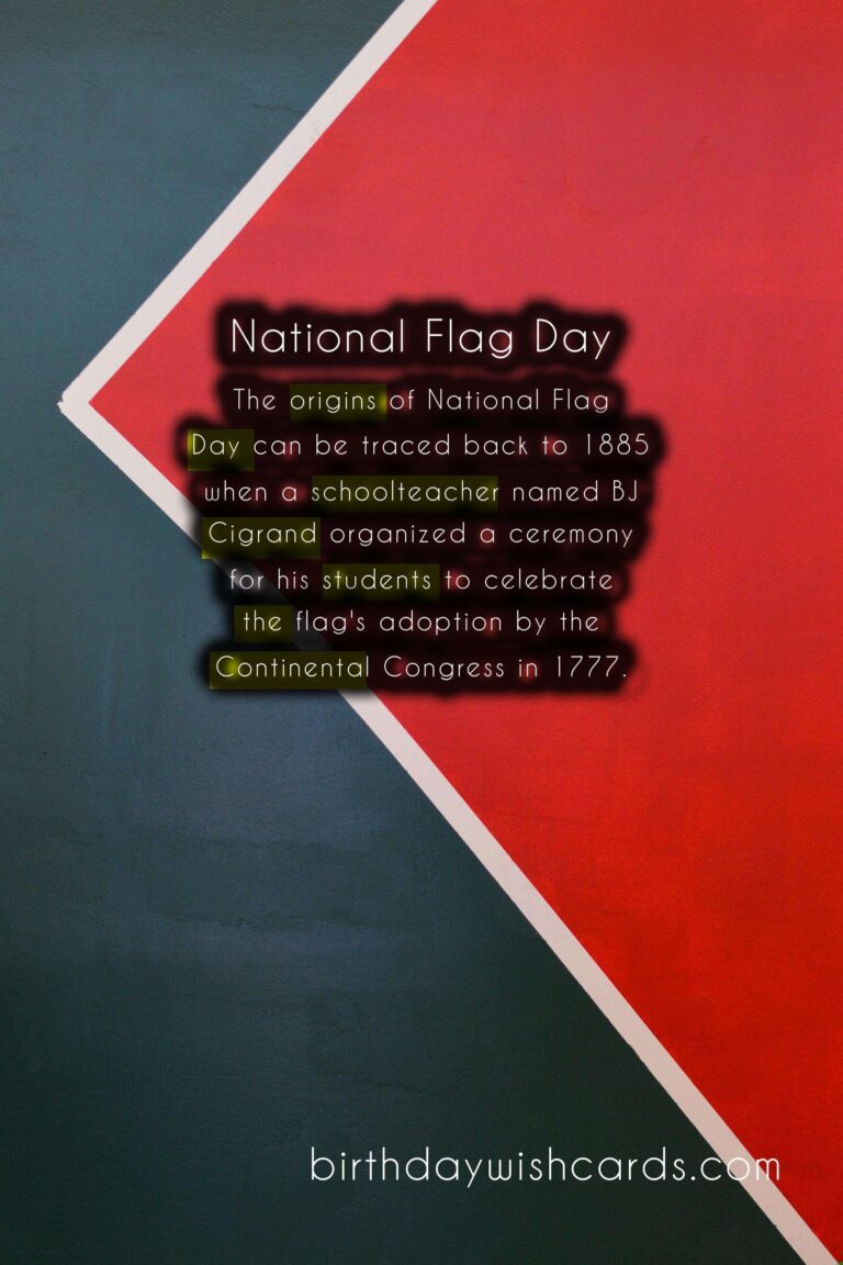 National Flag Day: A Celebration of Patriotism and Unity