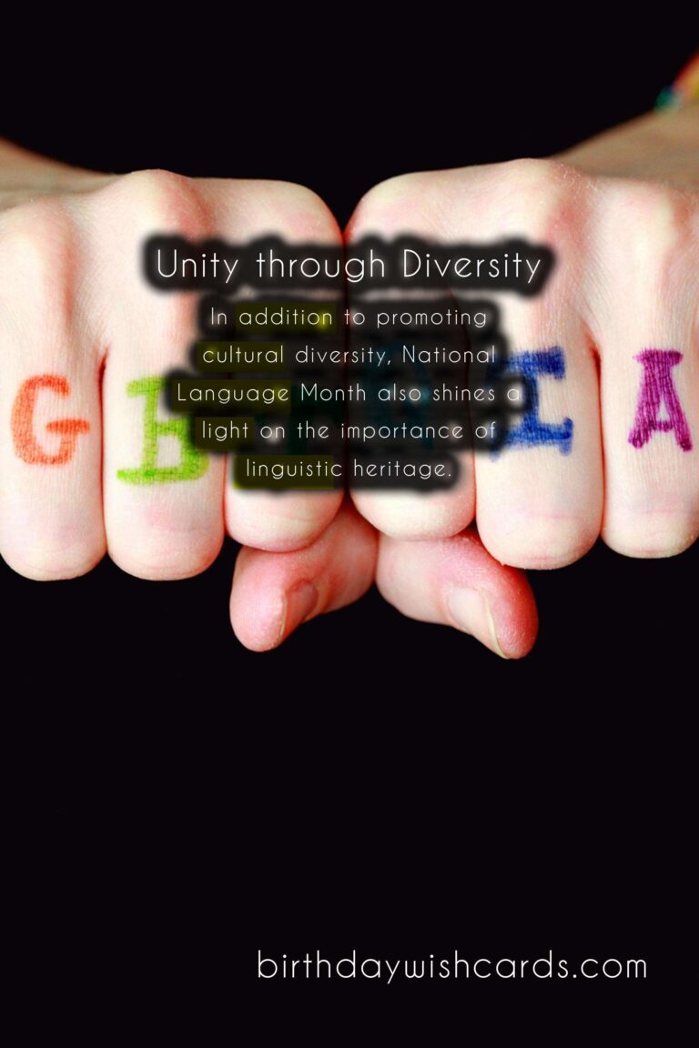 Celebrate the Month of Unity and Multiculturalism with National Language Month in August