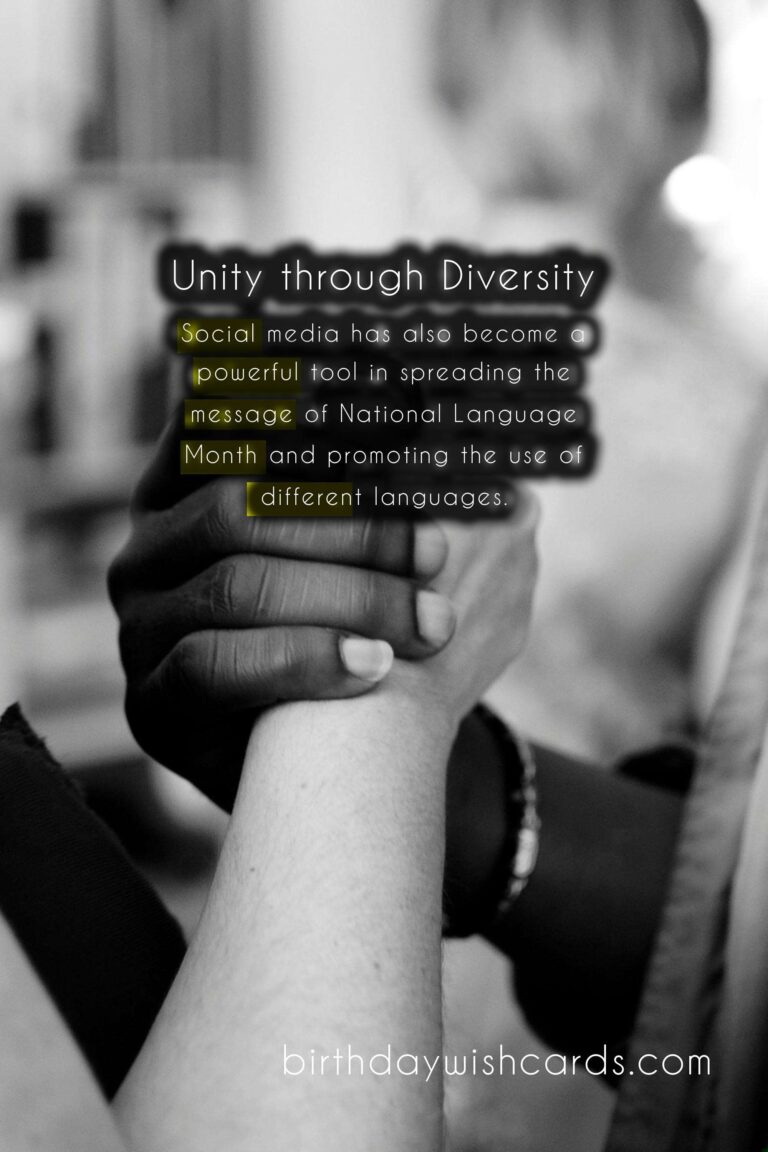 Celebrate the Month of Unity and Multiculturalism with National Language Month in August