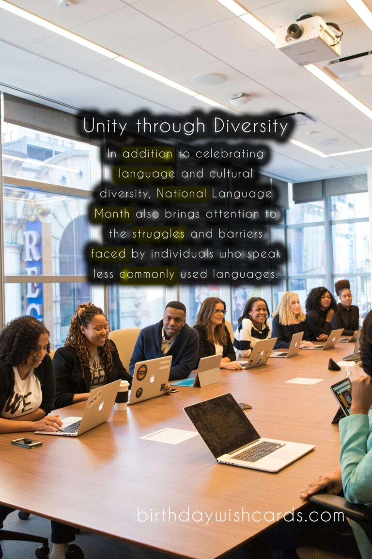 Celebrate the Month of Unity and Multiculturalism with National Language Month in August