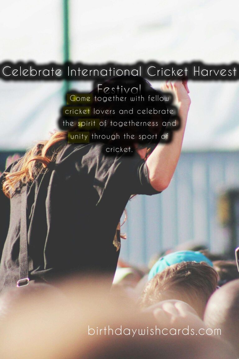 Celebrate International Cricket Harvest Festival with Joy and Fun