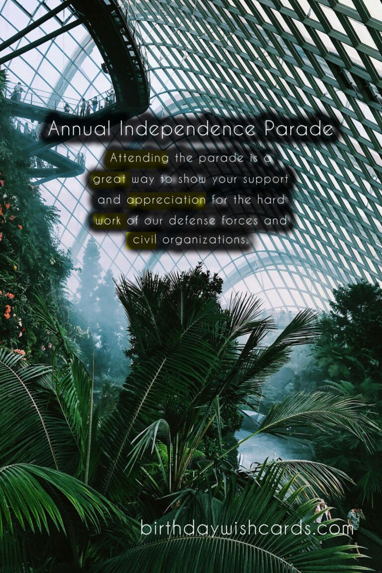 Annual Independence Parade – November 30th