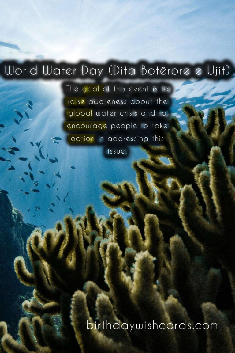 March 22 - World Water Day (Dita Botërore e Ujit)
