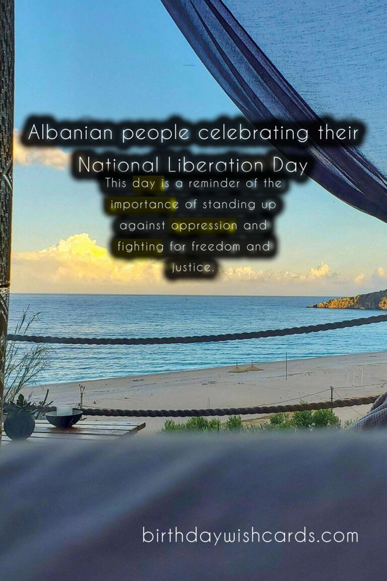November 8- National Liberation Day (Dita e Çlirimit Kombëtar)