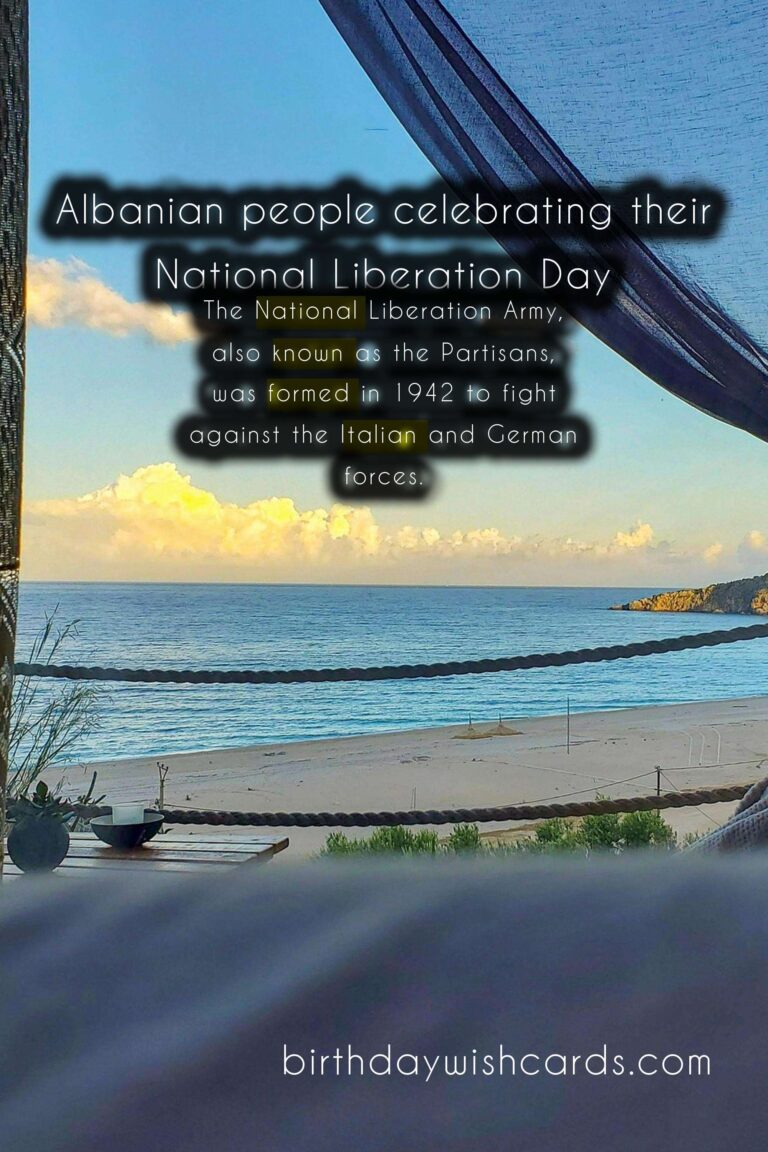 November 8- National Liberation Day (Dita e Çlirimit Kombëtar)