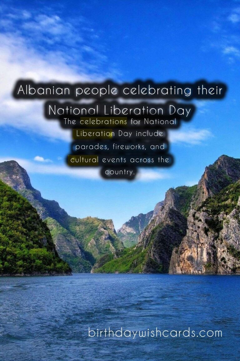 November 8- National Liberation Day (Dita e Çlirimit Kombëtar)