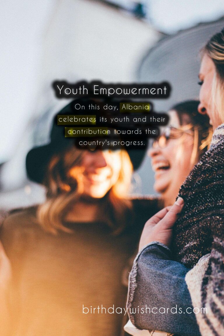 December 8- National Youth Day (Dita Kombëtare e Rinisë)