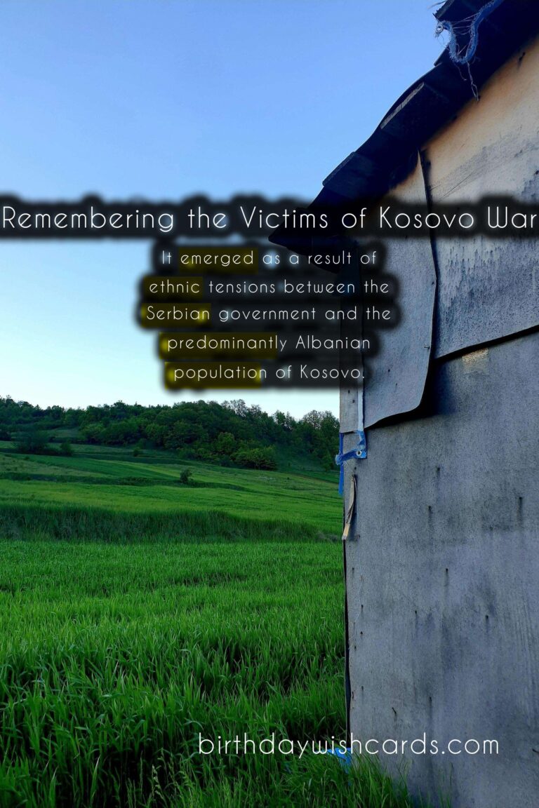 December 15- National Mourning Day: Remembering the Victims of Kosovo War