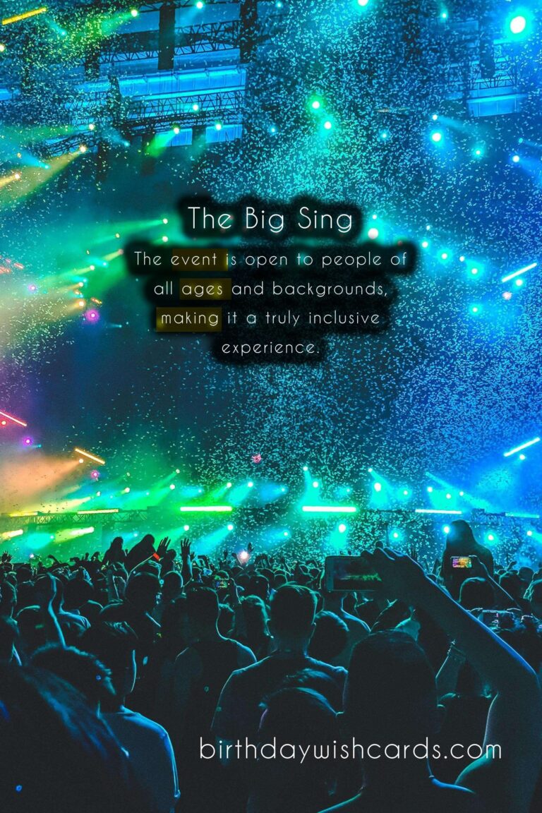 The Big Sing - August (Date Varies)