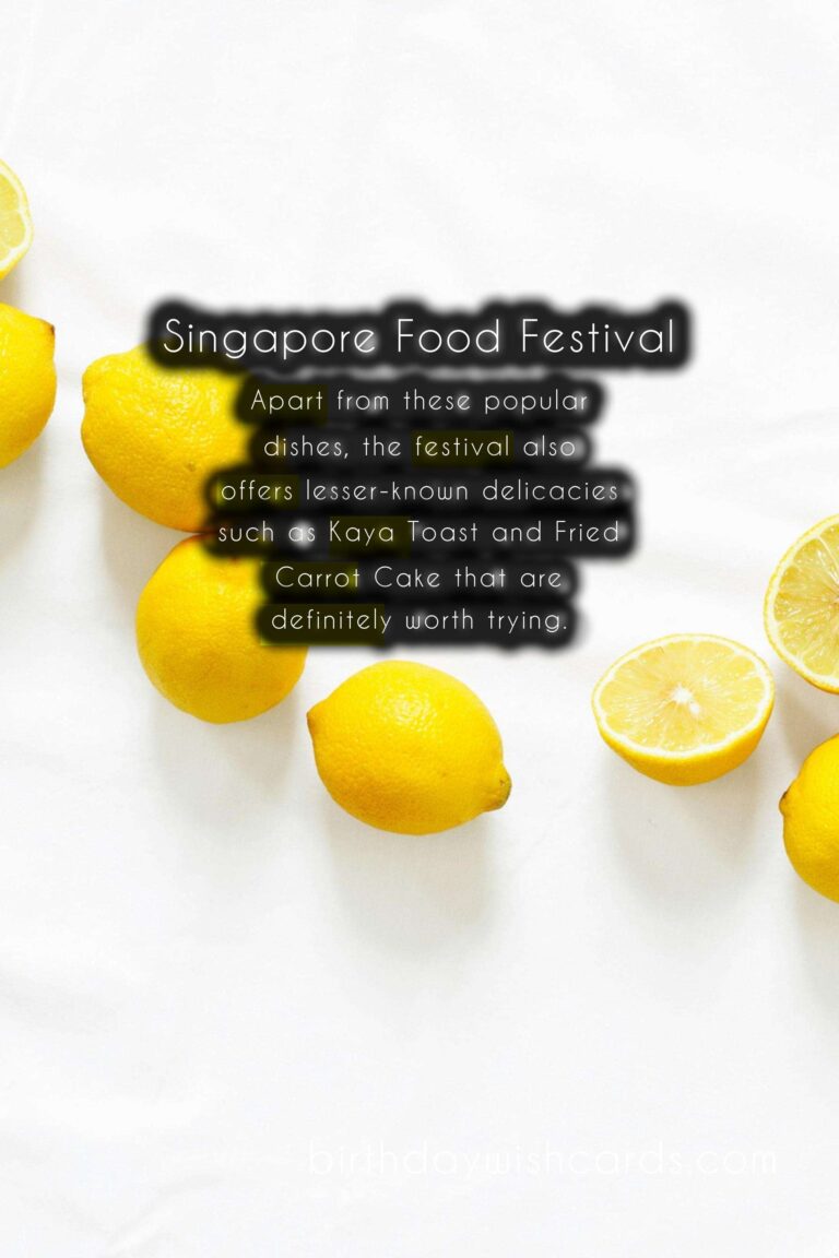 Discover Delecatable Delights at the Singapore Food Festival