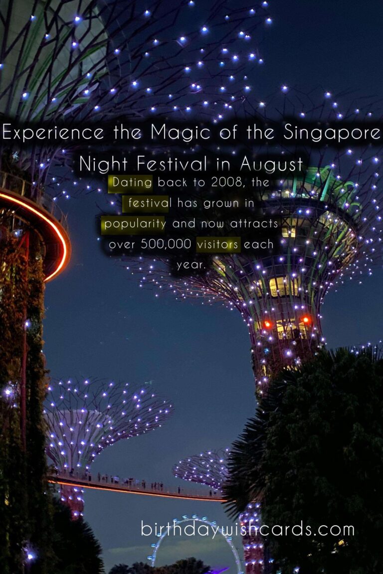Experience the Magic of the Singapore Night Festival in August!