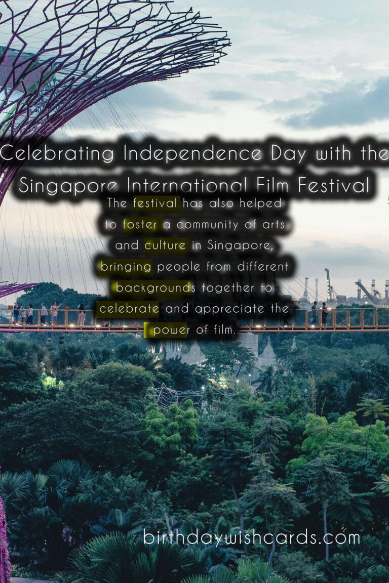 Celebrating Independence Day with the Singapore International Film Festival